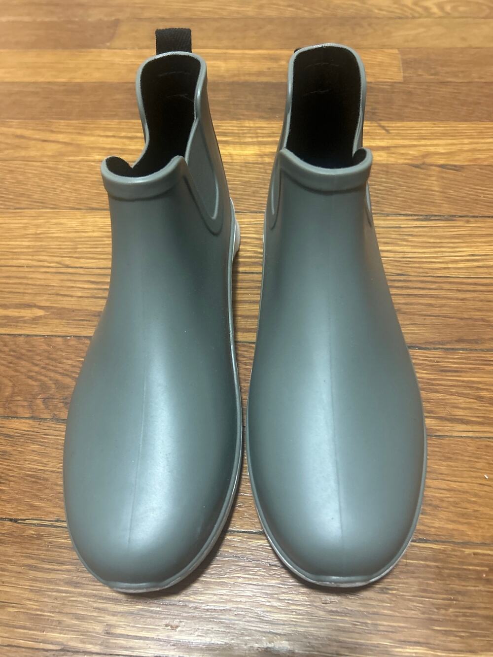 Light Gray Rain Ankle Boots Removable Soles Europe 41 US 8 *Flaw